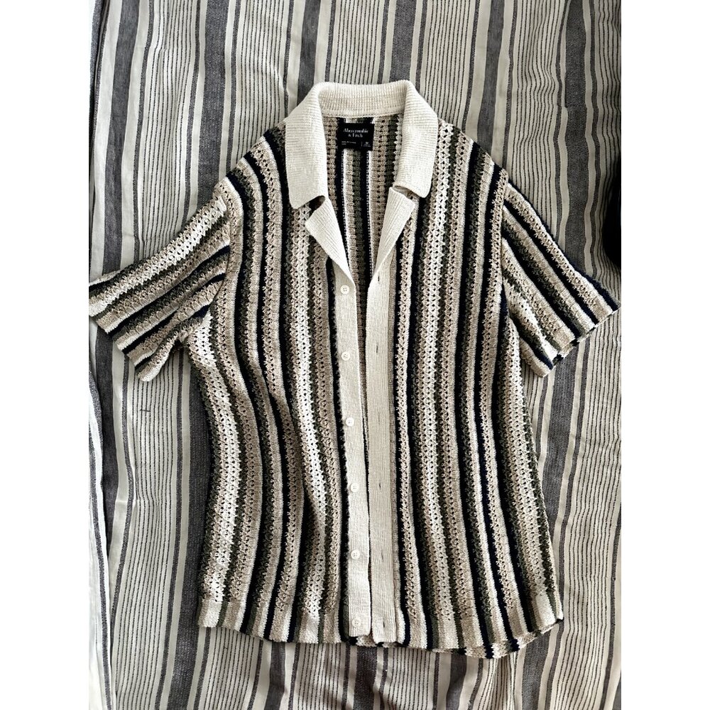 2024 SOLD OUT STYLE - Retro Crafted Button-Through Sweater Polo